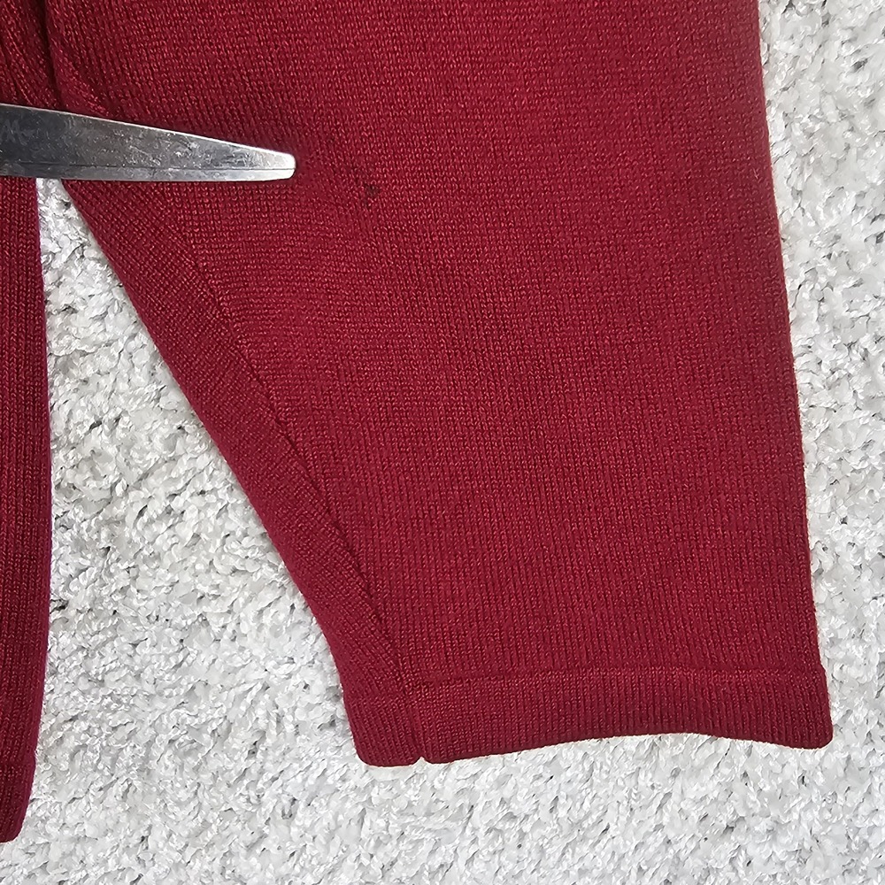 August Max Woman Cranberry Silk Cashmere Blend Cardigan Sweater Size 1X - Picture 11 of 12